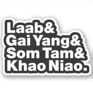 Thai Isaan Street Food Sticker