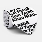 Thai Isaan Street Food Stropdas (Opgerold)