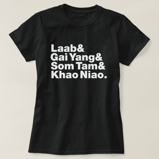 Thai Isaan Street Food T-shirt (Design voorkant)