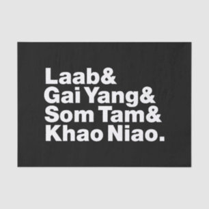 Thai Isaan Street Food Tissuepapier