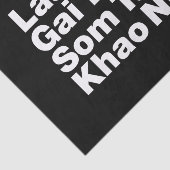 Thai Isaan Street Food Tissuepapier (Detail)