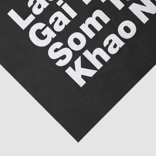 Thai Isaan Street Food Tissuepapier (Detail)