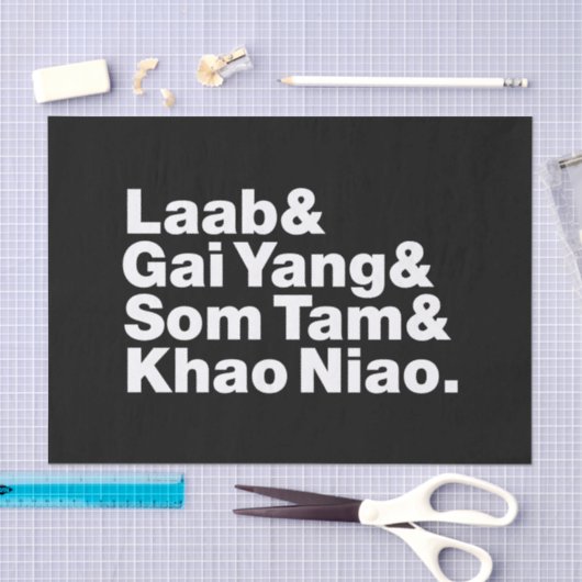 Thai Isaan Street Food Tissuepapier (Craft)