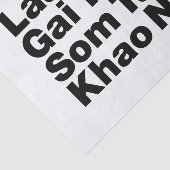 Thai Isaan Street Food Tissuepapier (Detail)