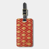 Thai kunstpatroon bagagelabel (Voorkant verticaal)