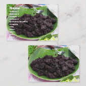 Thai Lao Black Rice (Khao Niao Dam) Visitekaartje (Voorkant / Achterkant)