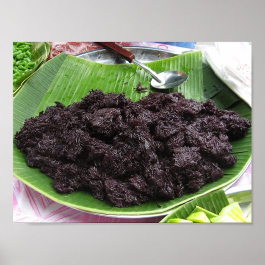 Thai Lao Black Sticky Rice (Khao Niao Dam) Poster (Voorkant)