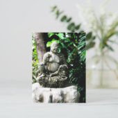 Thai Laughing Buddha in tuin Briefkaart (Staand voorkant)