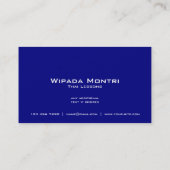 Thai Lessons/Siamese leraar Visitekaartje (Achterkant)