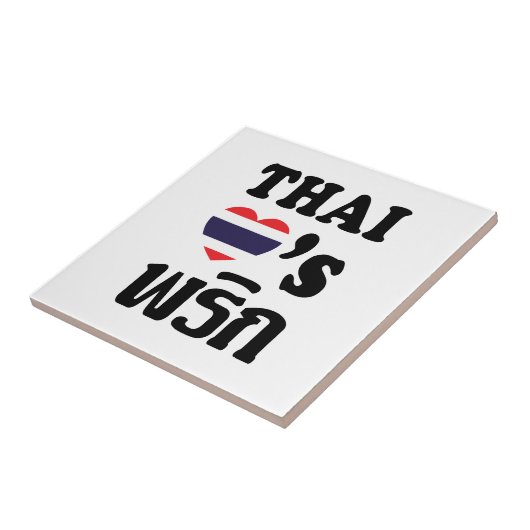 THAI LIVE PHRIK (CHILI) ❤ Thaise levensmiddelen Tegeltje (Zijkant)