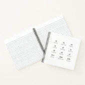 Thai maanden notebook notitieboek (Binnen)