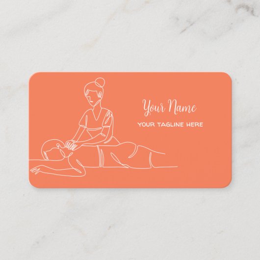 Thai Massage Spa Visitekaartje (Voorkant)