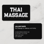 Thai Massage Visitekaartje (Voorkant / Achterkant)