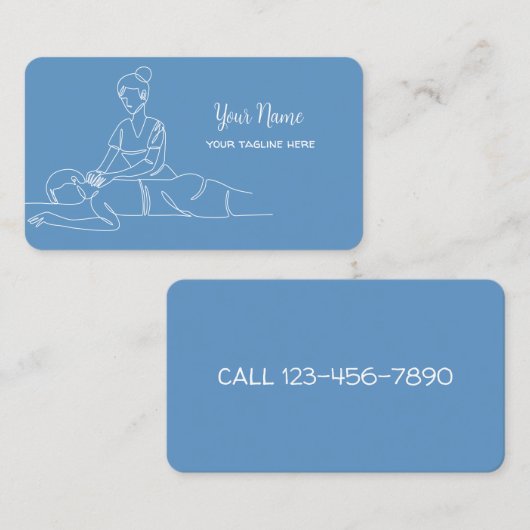 Thai Massage Visitekaartje (Voorkant / Achterkant)