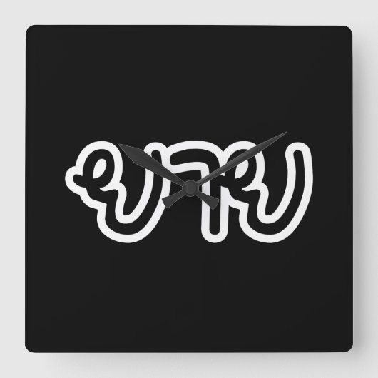 Thai (moederlijk) grootmoeder - ย า ย/Yai Vierkante Klok (Voorkant)