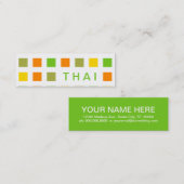 THAI (moskee-vierkanten) Mini Visitekaartje (Voorkant / Achterkant)