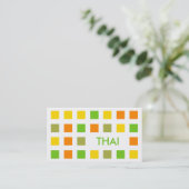 THAI (moskee-vierkanten) Visitekaartje (Staand voorkant)