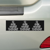 Thai Numbers Piramide ♦ Thais Schrift ♦ Bumpersticker (Op auto)