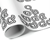 Thai Nummers piramid ♦ Thai Taalscript ♦ Cadeaupapier (Rol Hoek)