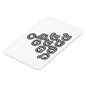 Thai Nummers piramid ♦ Thai Taalscript ♦ Magneet (Linkerzijde)