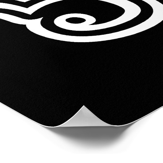 Thai Nummers piramid ♦ Thai Taalscript ♦ Poster (Hoek)