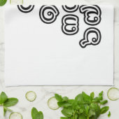 Thai Nummers piramid ♦ Thai Taalscript ♦ Theedoek (Gevouwen)