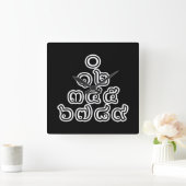 Thai Nummers piramid ♦ Thai Taalscript ♦ Vierkante Klok (Huis)