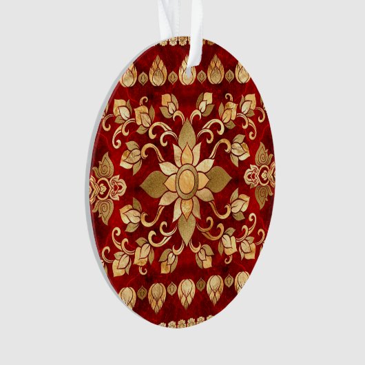 Thai Ornament - Gold en Red (voorkant)