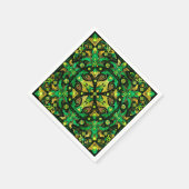 Thai Ornament - Goud en groen Servet (Hoek)