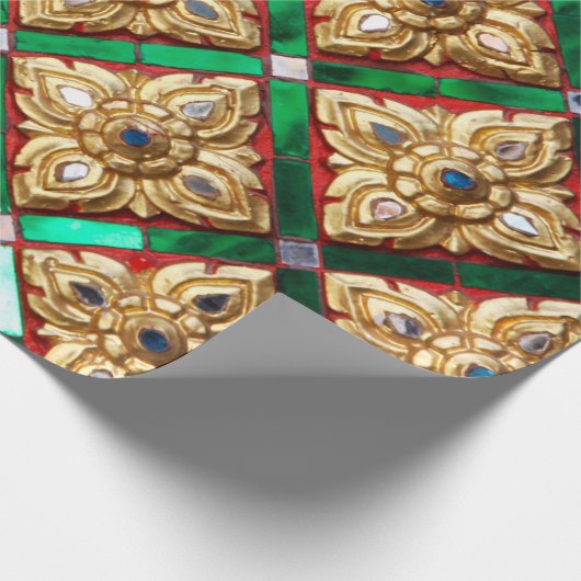 Thai pattern inside wall of Thai templethailand a Cadeaupapier (Hoek)