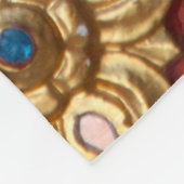 Thai pattern inside wall of Thai templethailand a Fleece Deken (Hoek)