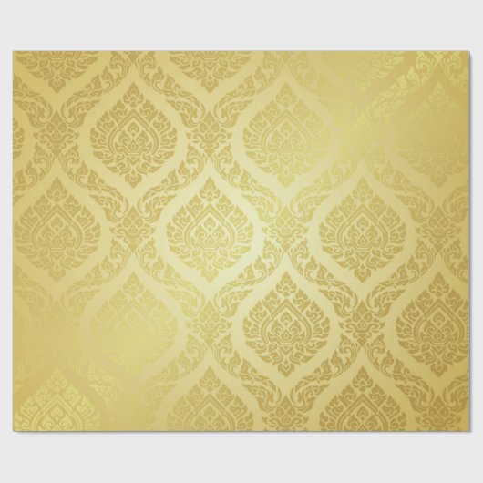 Thai Pattern opperste gouden ruggrondthai, patroon Cadeaupapier (Vlak)