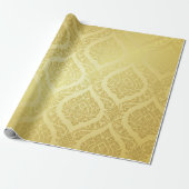Thai Pattern opperste gouden ruggrondthai, patroon Cadeaupapier (Uitgerold)
