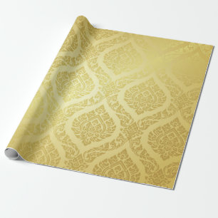 Thai Pattern opperste gouden ruggrondthai, patroon Cadeaupapier