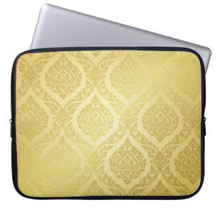 Thai Pattern opperste gouden ruggrondthai, patroon Laptop Sleeve