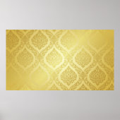 Thai Pattern opperste gouden ruggrondthai, patroon Poster (Voorkant)