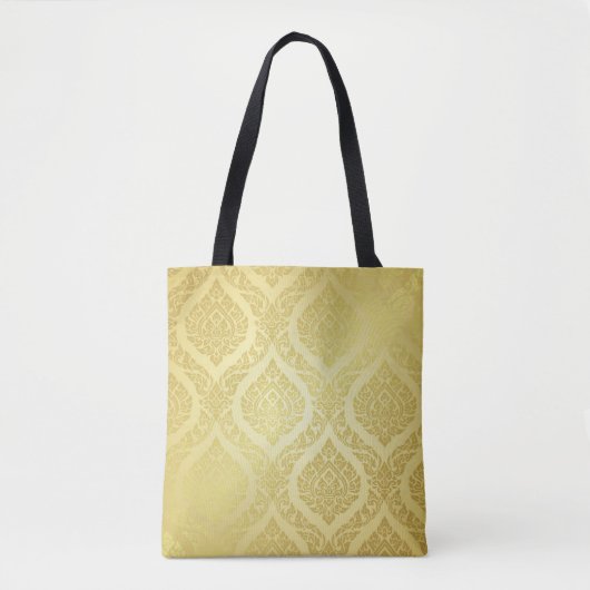 Thai Pattern opperste gouden ruggrondthai, patroon Tote Bag (Voorkant)