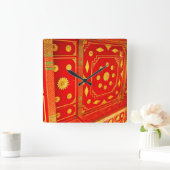 Thai Pavillion Ceiling Vierkante Klok (Huis)