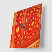 Thai Pavillion Ceiling Vierkante Klok (Hoek)