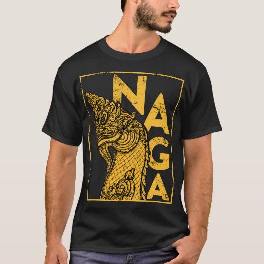 Thai Phaya Naga Zee Dragon Laotian Laos Naga Payan T-shirt (Voorkant)