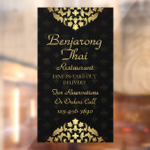 Thai Restaurant aanpassen Traditionele Thaise Kuns Raamsticker (Vel 2)