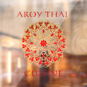 Thai Restaurant Front aanpassen Adverteren Raamsticker (Vel 2)