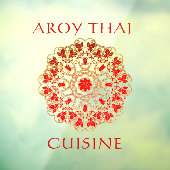 Thai Restaurant Front aanpassen Adverteren Raamsticker (Vel 3)