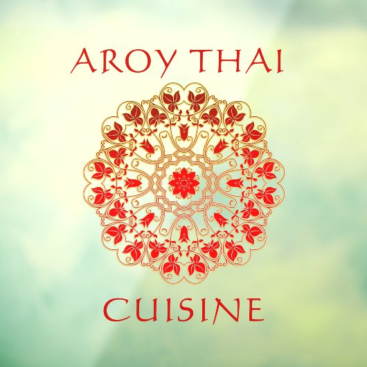 Thai Restaurant Front aanpassen Adverteren Raamsticker (Vel 3)