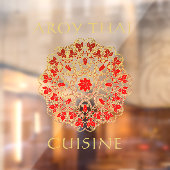 Thai Restaurant Front aanpassen Adverteren Windo Raamsticker (Vel 2)