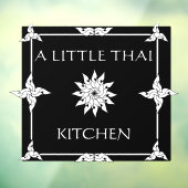 Thai Restaurant Thailand Flower aanpassen Raamsticker (Vel 3)