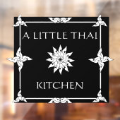 Thai Restaurant Thailand Flower aanpassen Raamsticker (Vel 2)