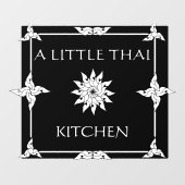 Thai Restaurant Thailand Flower aanpassen Raamsticker (Vel)