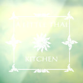 Thai Restaurant Thailand Flower Window C aanpassen Raamsticker (Vel 3)