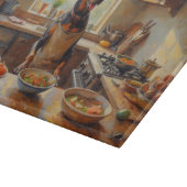 Thai Ridgeback Cooking in Kitchen Snijplank (Hoek)